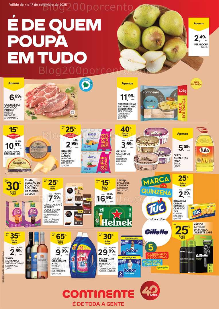 Antevisão Folheto CONTINENTE Açores Promoções de 4 a 17 setembro