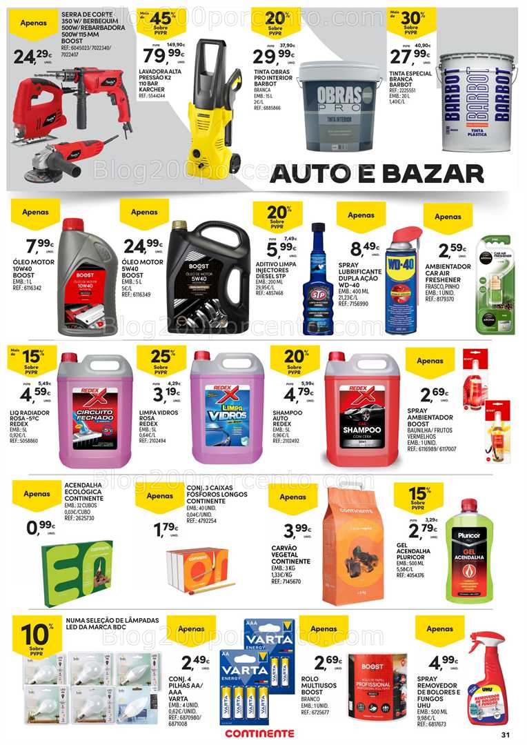 Antevisão Folheto CONTINENTE Bazar Açores Promoções de 4 a 17 setembro