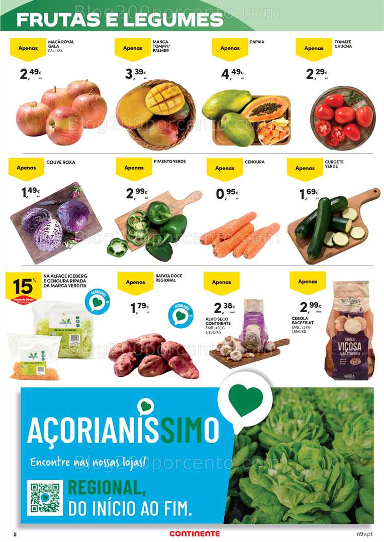 Antevisão Folheto CONTINENTE Açores Promoções de 18 setembro a 1 outubro