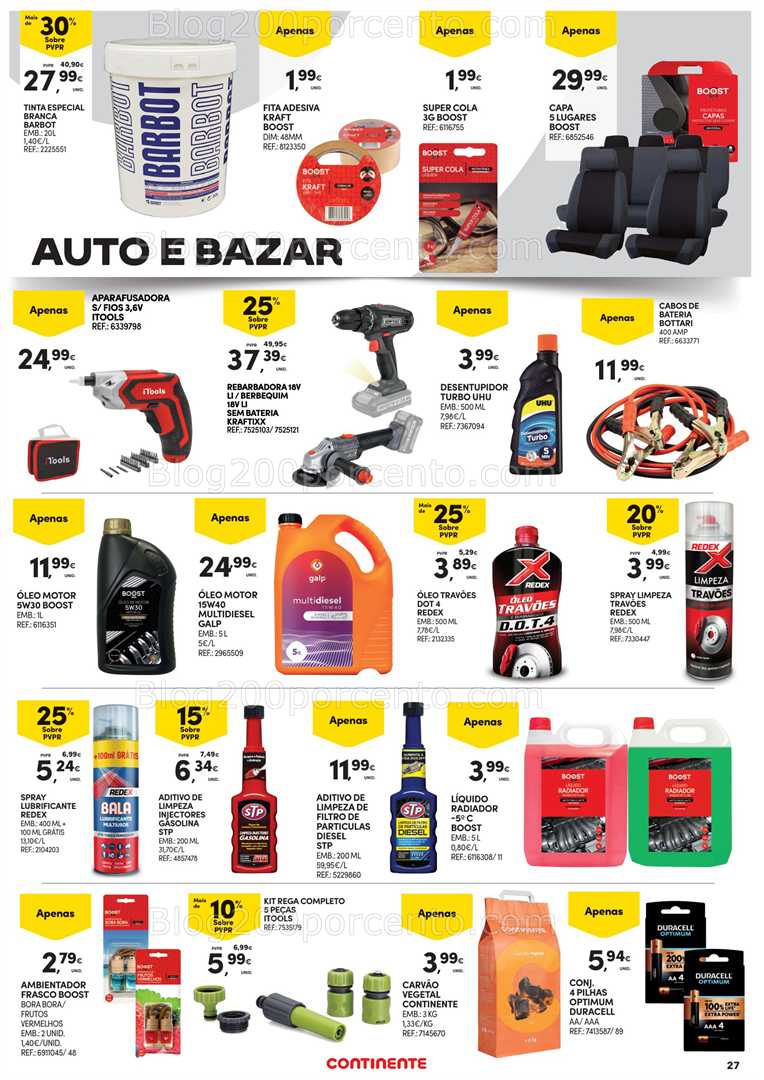 Antevisão Folheto CONTINENTE Bazar Açores Promoções de 18 setembro a 1 outubro