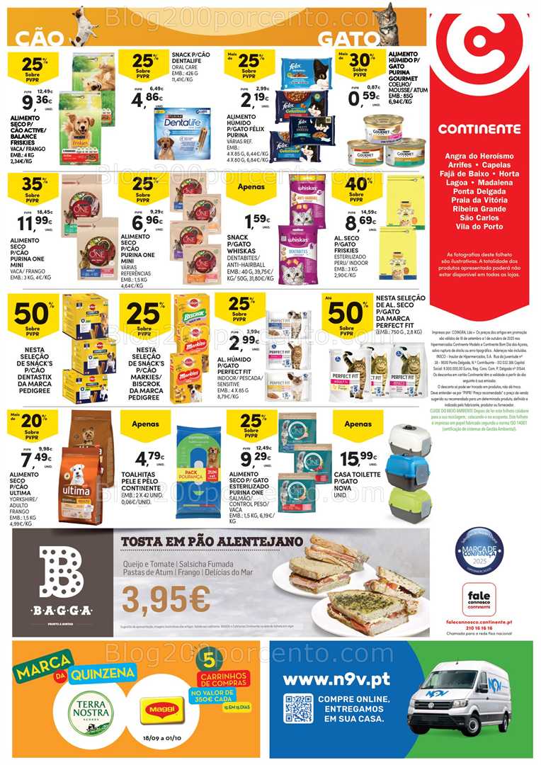 Antevisão Folheto CONTINENTE Açores Promoções de 18 setembro a 1 outubro