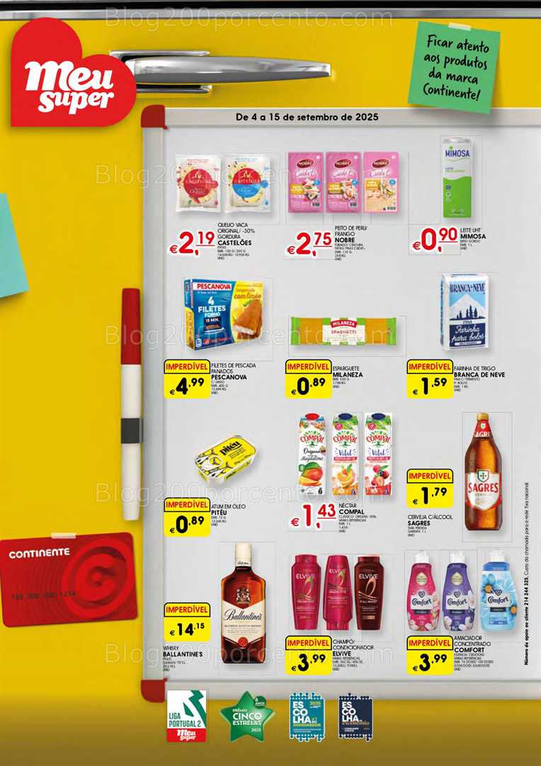 Antevisão Folheto MEU SUPER Promoções de 4 a 15 setembro