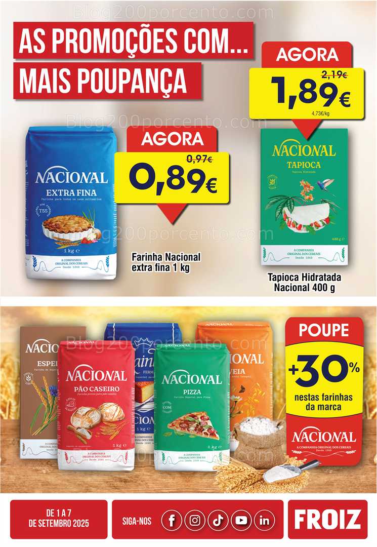 Antevisão Folheto FROIZ Promoções de 1 a 7 setembro