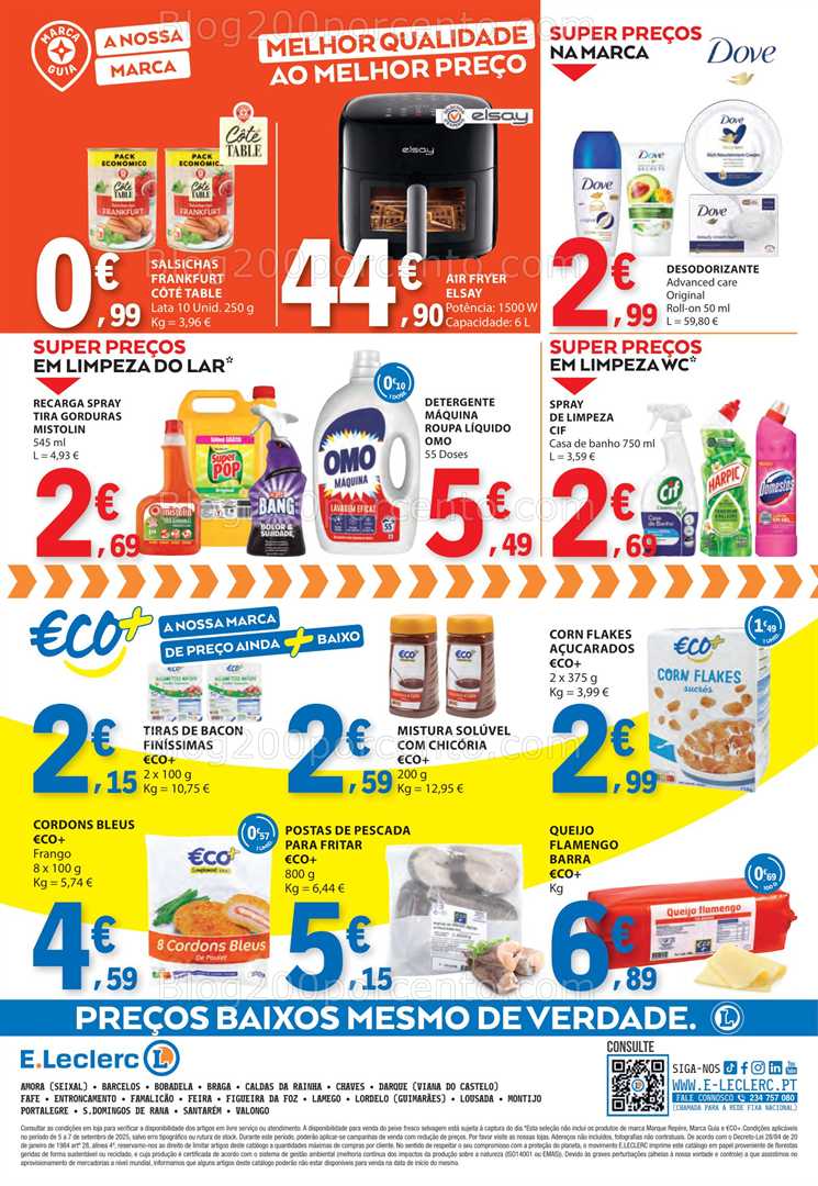 Antevisão Folheto E-LECLERC Promoções Fim de Semana - 5 a 7 setembro