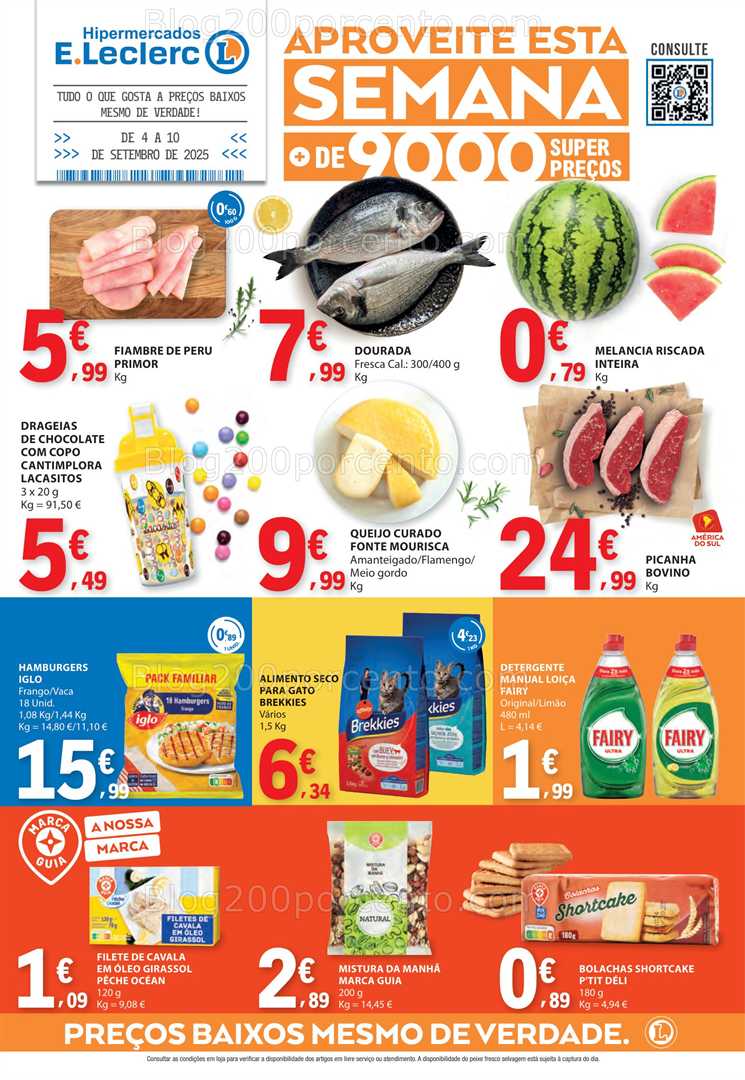 Antevisão Folheto E-LECLERC Promoções de 4 a 10 setembro