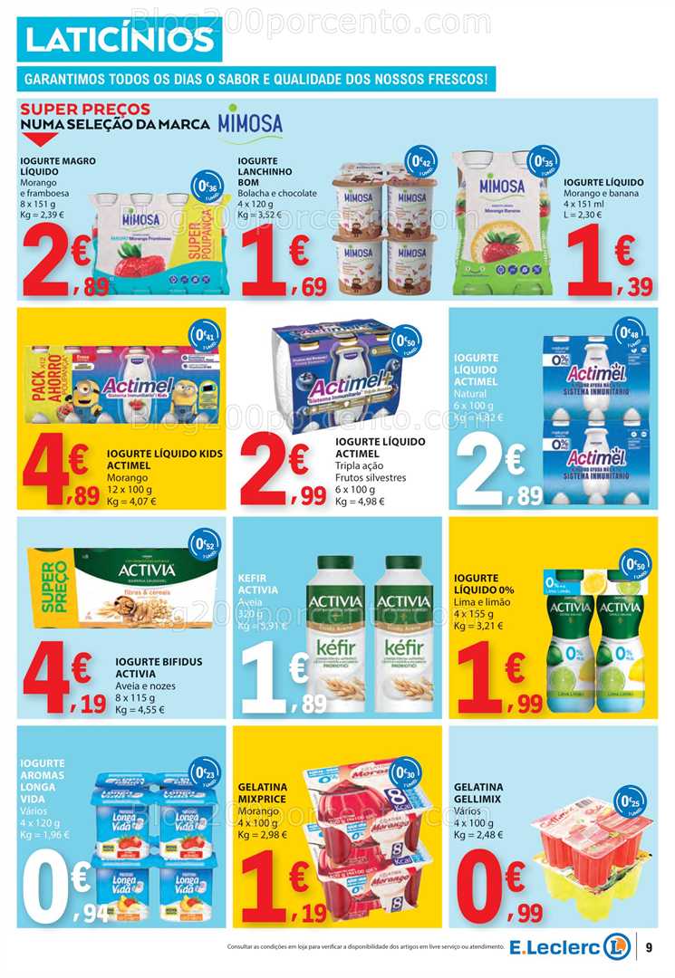 Antevisão Folheto E-LECLERC Promoções de 4 a 10 setembro