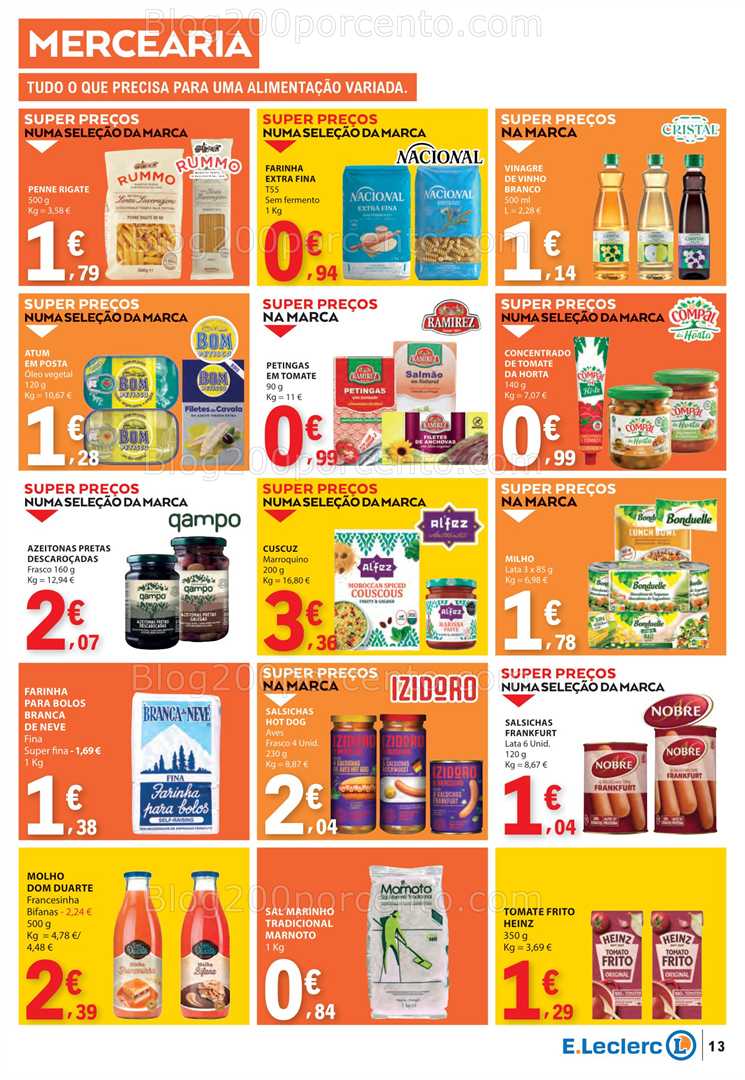 Antevisão Folheto E-LECLERC Promoções de 4 a 10 setembro