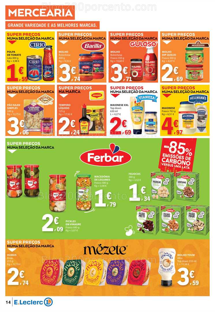 Antevisão Folheto E-LECLERC Promoções de 4 a 10 setembro