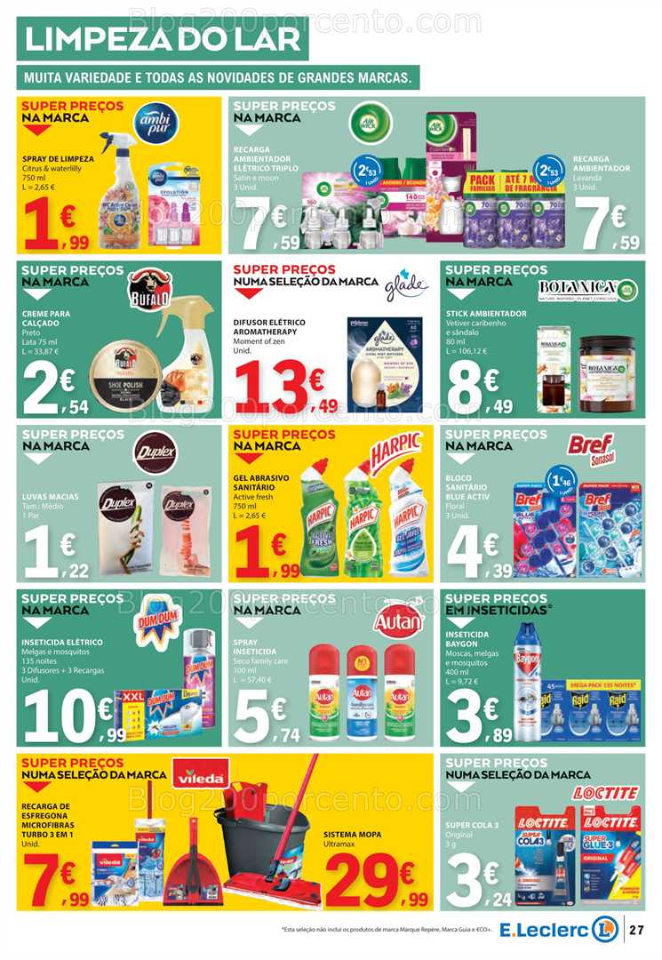 Antevisão Folheto E-LECLERC Promoções de 4 a 10 setembro