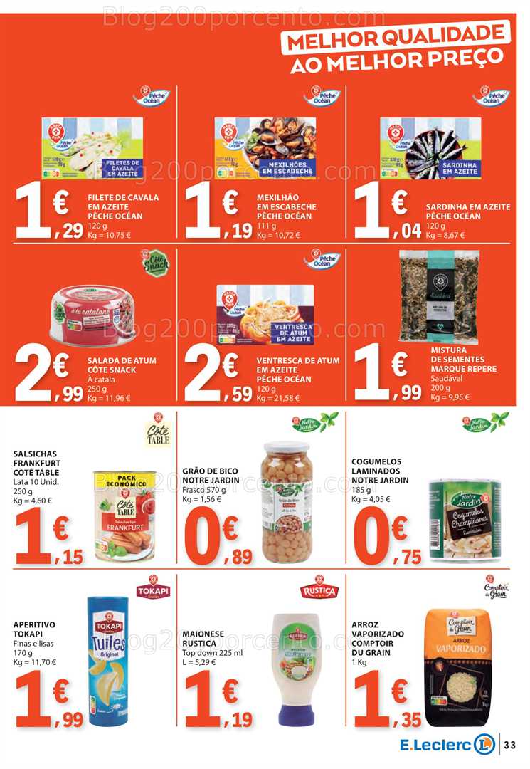 Antevisão Folheto E-LECLERC Promoções de 4 a 10 setembro