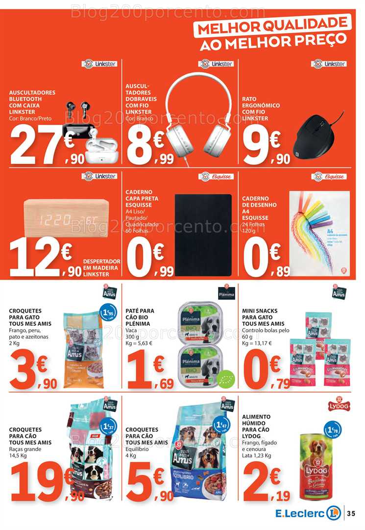 Antevisão Folheto E-LECLERC Promoções de 4 a 10 setembro