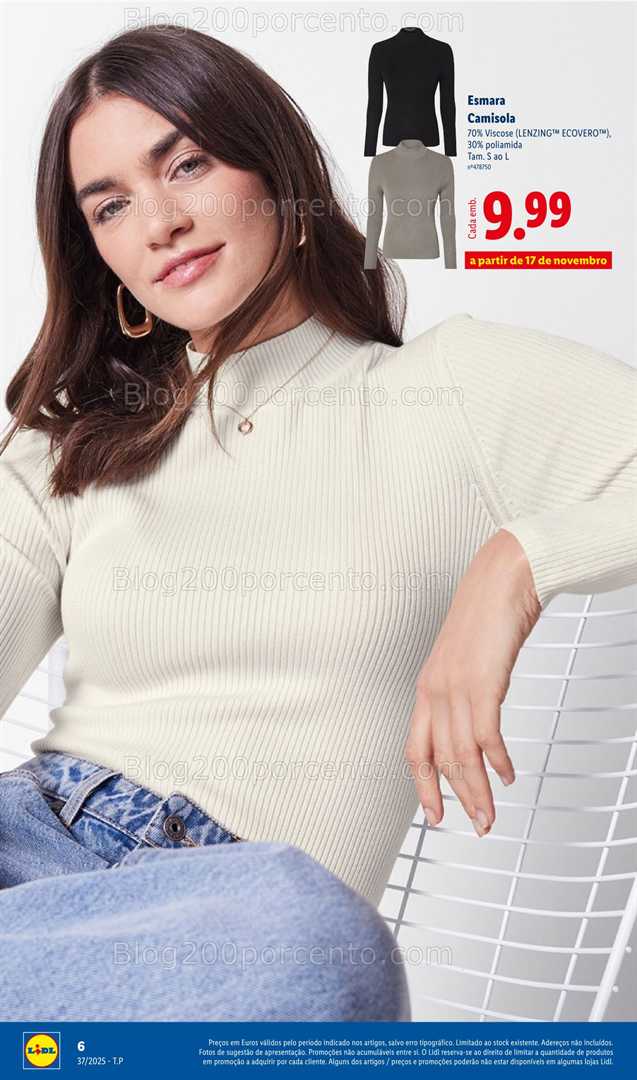 Antevisão Folheto LIDL Moda Outono Promoções a partir de 8 setembro