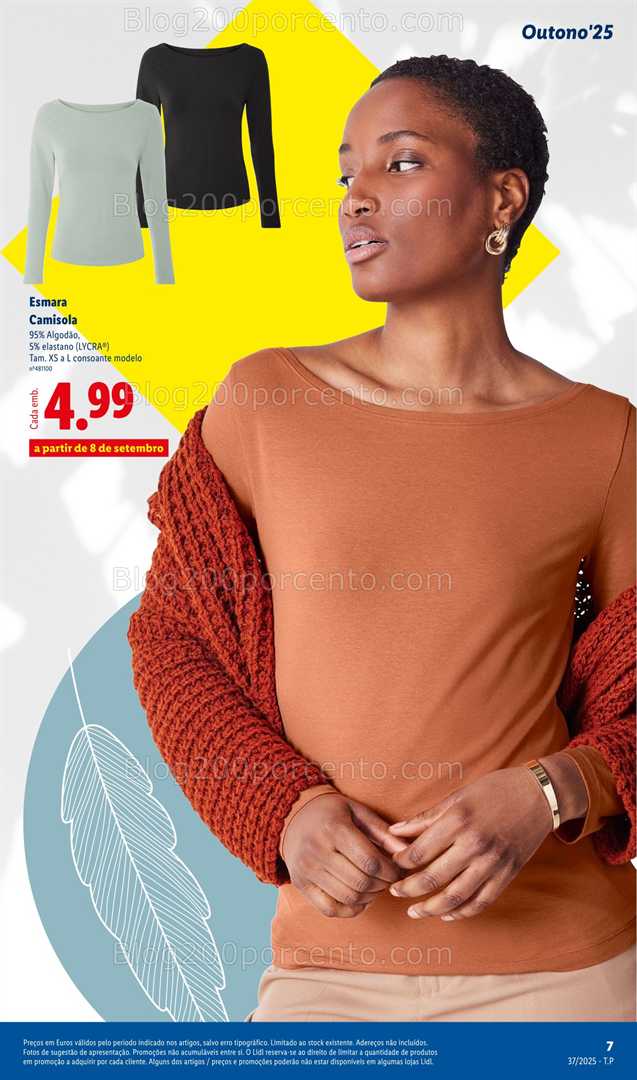Antevisão Folheto LIDL Moda Outono Promoções a partir de 8 setembro