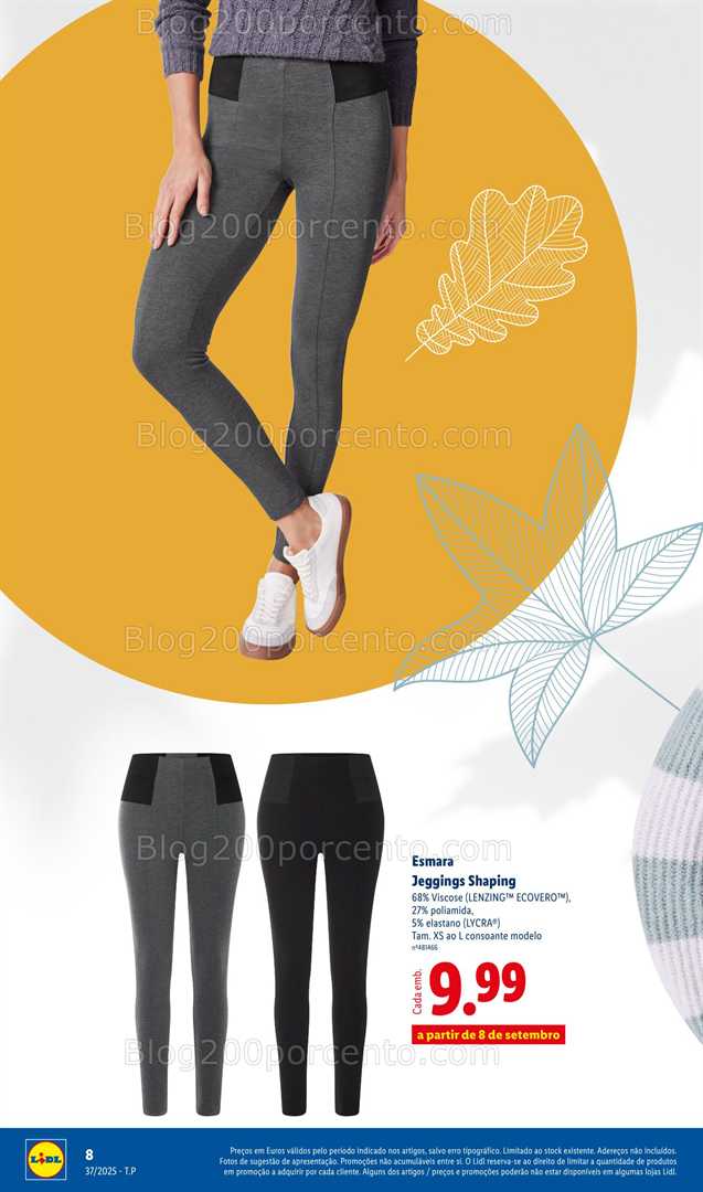 Antevisão Folheto LIDL Moda Outono Promoções a partir de 8 setembro