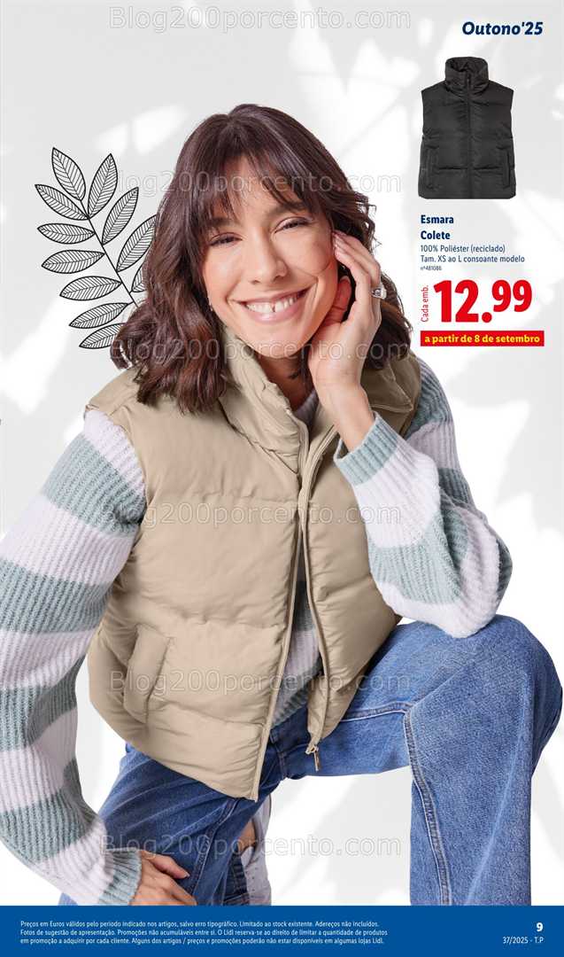 Antevisão Folheto LIDL Moda Outono Promoções a partir de 8 setembro