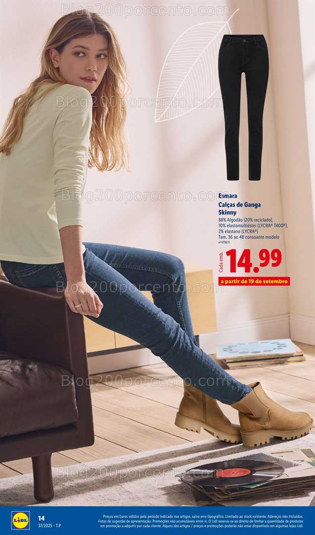 Antevisão Folheto LIDL Moda Outono Promoções a partir de 8 setembro