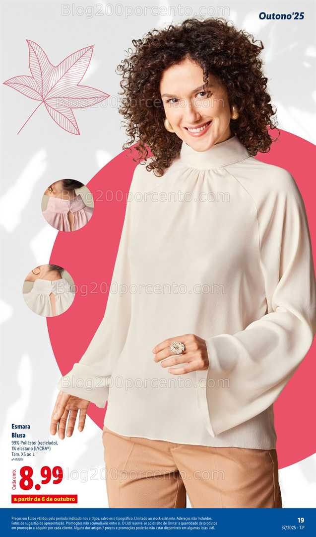Antevisão Folheto LIDL Moda Outono Promoções a partir de 8 setembro