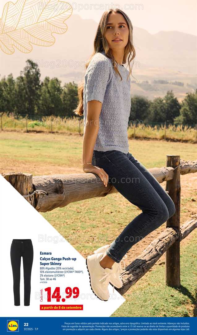 Antevisão Folheto LIDL Moda Outono Promoções a partir de 8 setembro