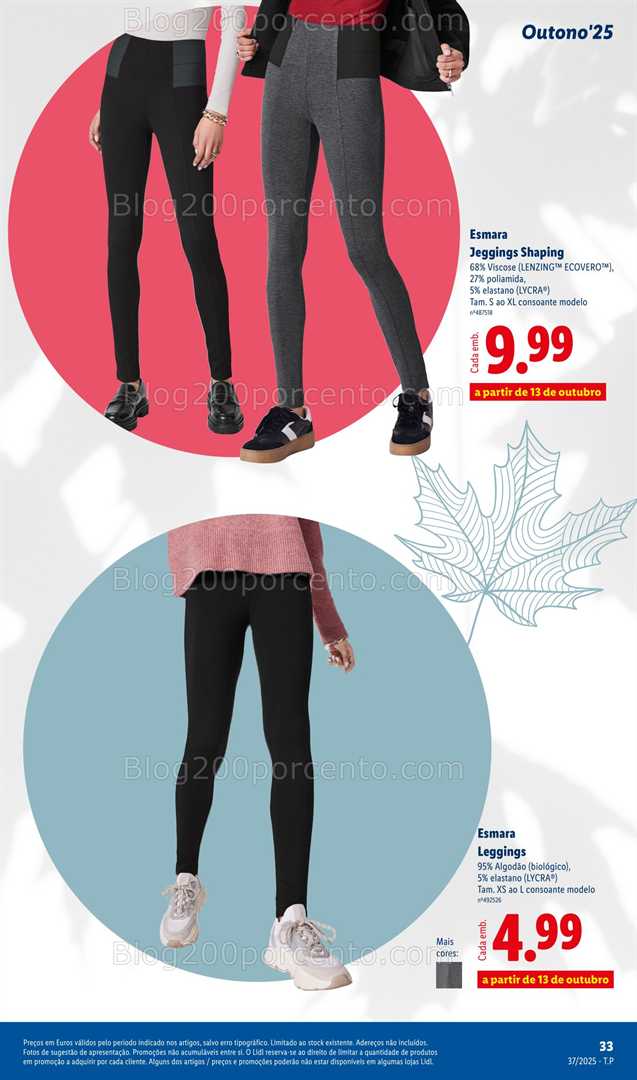 Antevisão Folheto LIDL Moda Outono Promoções a partir de 8 setembro