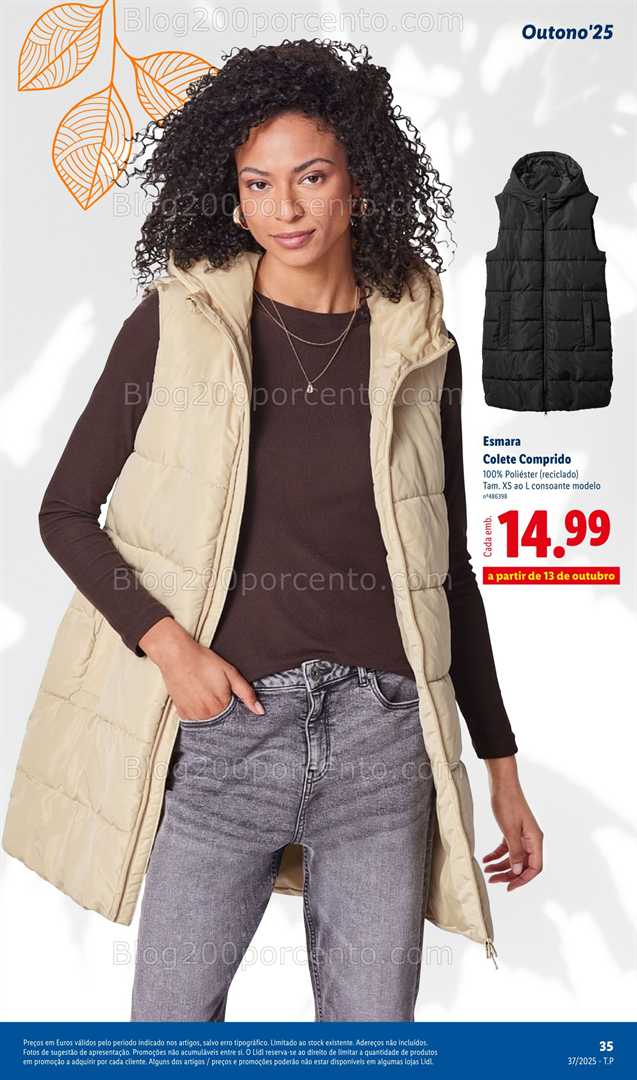 Antevisão Folheto LIDL Moda Outono Promoções a partir de 8 setembro