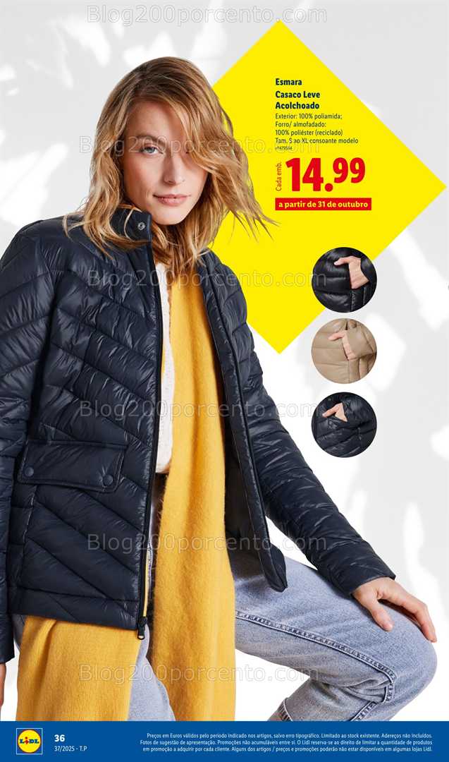 Antevisão Folheto LIDL Moda Outono Promoções a partir de 8 setembro