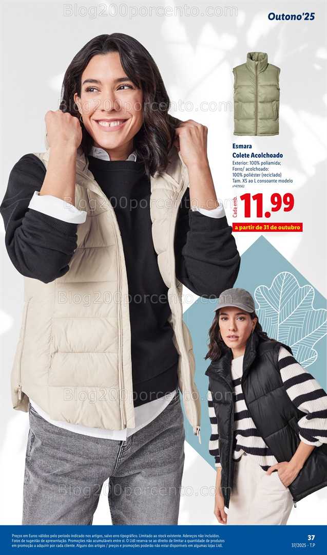 Antevisão Folheto LIDL Moda Outono Promoções a partir de 8 setembro