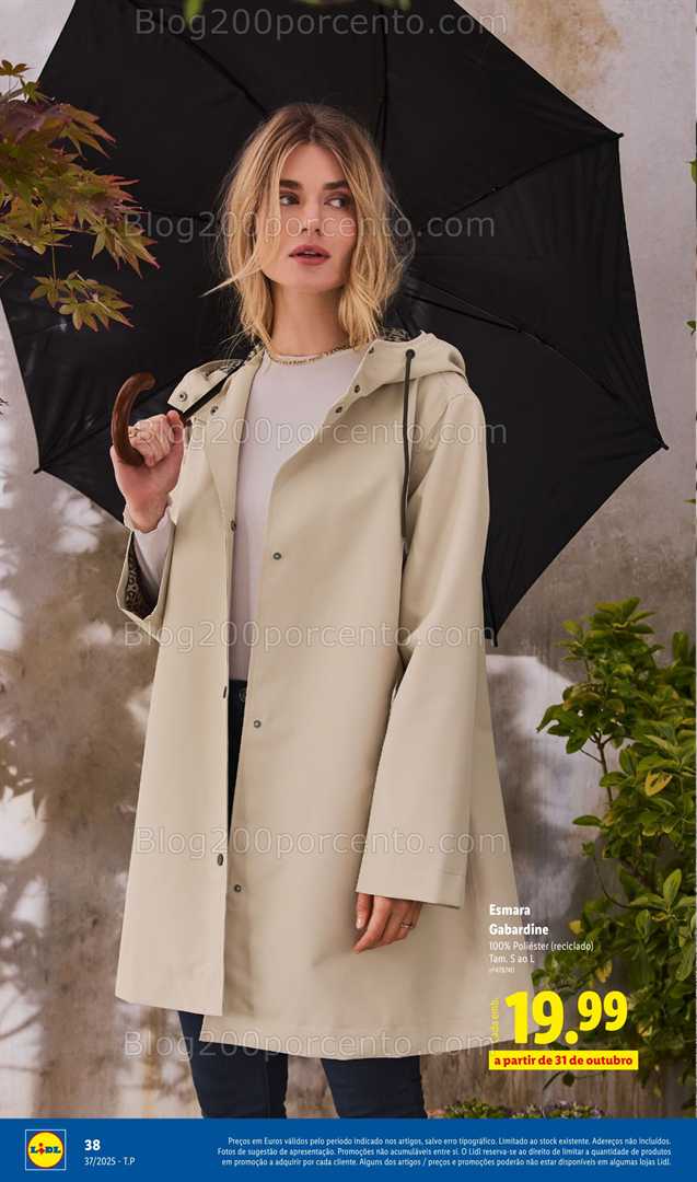 Antevisão Folheto LIDL Moda Outono Promoções a partir de 8 setembro