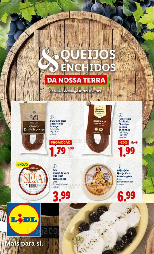 Antevisão Folheto LIDL Especial Sabores Nacionais Promoções de 1 a 28 setembro