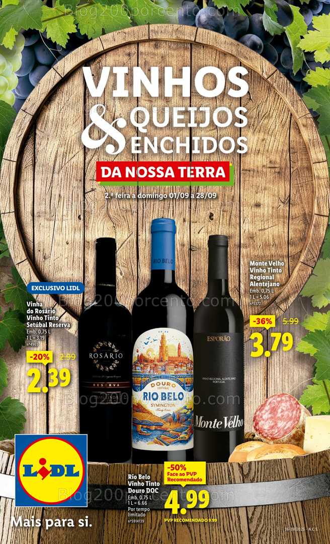 Antevisão Folheto LIDL Especial Sabores Nacionais Promoções de 1 a 28 setembro