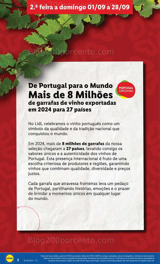 Antevisão Folheto LIDL Especial Sabores Nacionais Promoções de 1 a 28 setembro