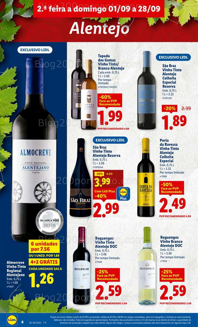 Antevisão Folheto LIDL Especial Sabores Nacionais Promoções de 1 a 28 setembro