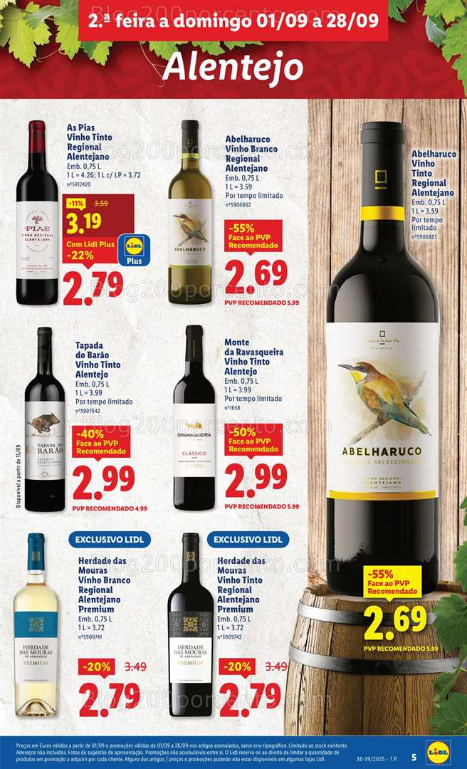 Antevisão Folheto LIDL Especial Sabores Nacionais Promoções de 1 a 28 setembro