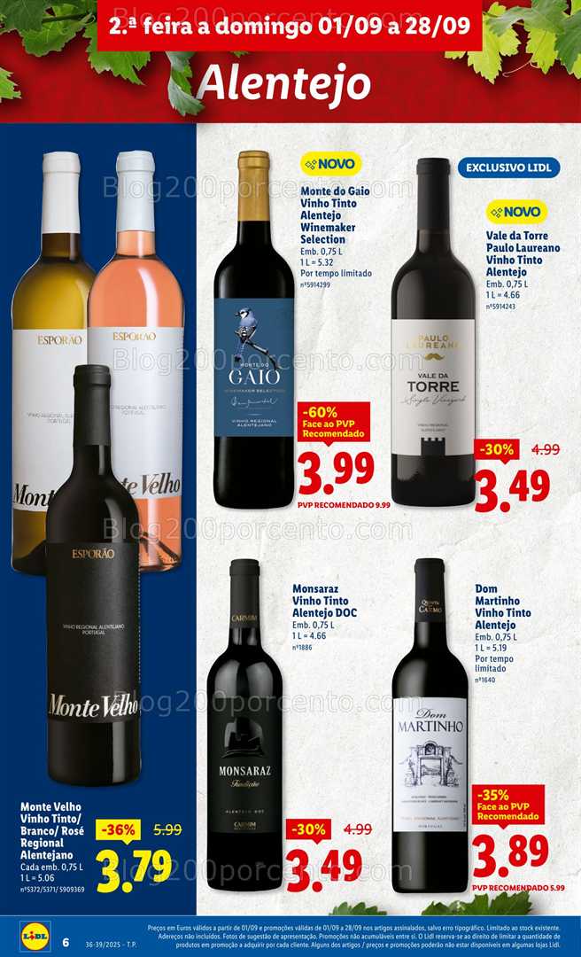Antevisão Folheto LIDL Especial Sabores Nacionais Promoções de 1 a 28 setembro