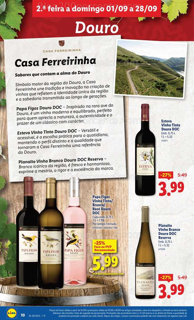 Antevisão Folheto LIDL Especial Sabores Nacionais Promoções de 1 a 28 setembro