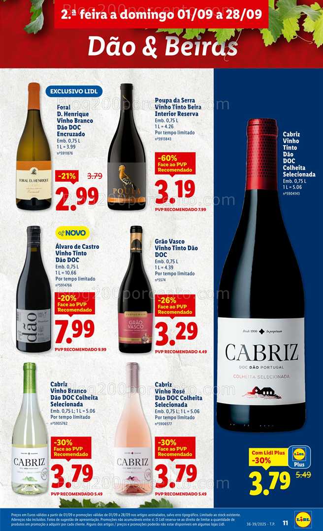 Antevisão Folheto LIDL Especial Sabores Nacionais Promoções de 1 a 28 setembro