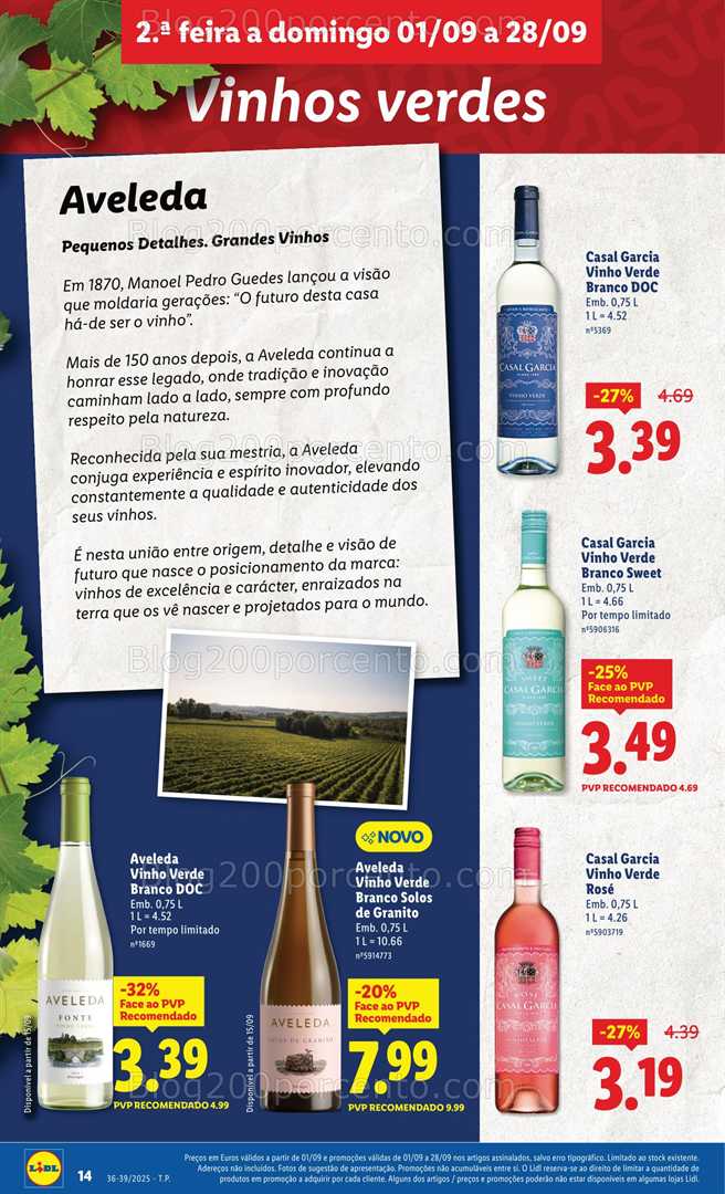 Antevisão Folheto LIDL Especial Sabores Nacionais Promoções de 1 a 28 setembro