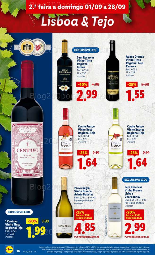 Antevisão Folheto LIDL Especial Sabores Nacionais Promoções de 1 a 28 setembro