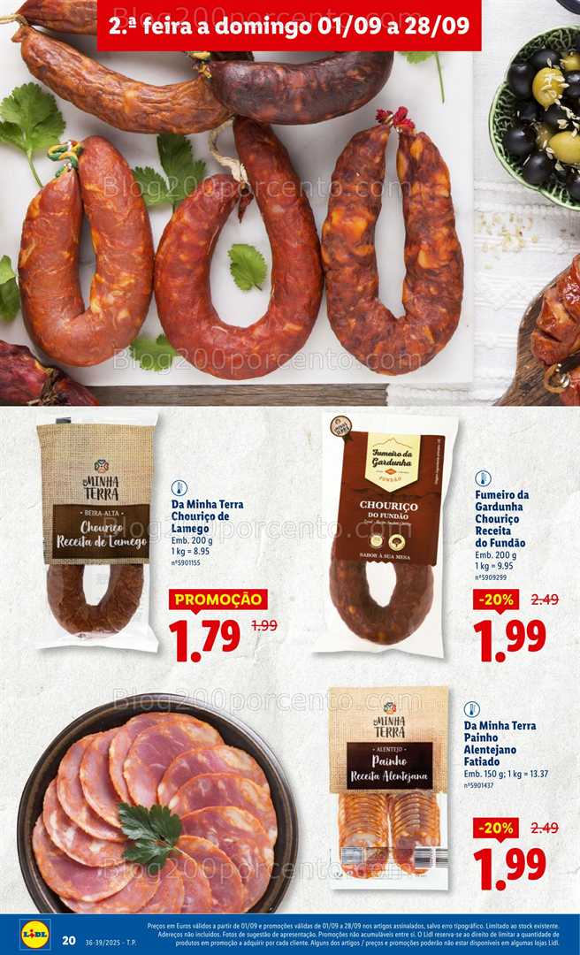 Antevisão Folheto LIDL Especial Sabores Nacionais Promoções de 1 a 28 setembro
