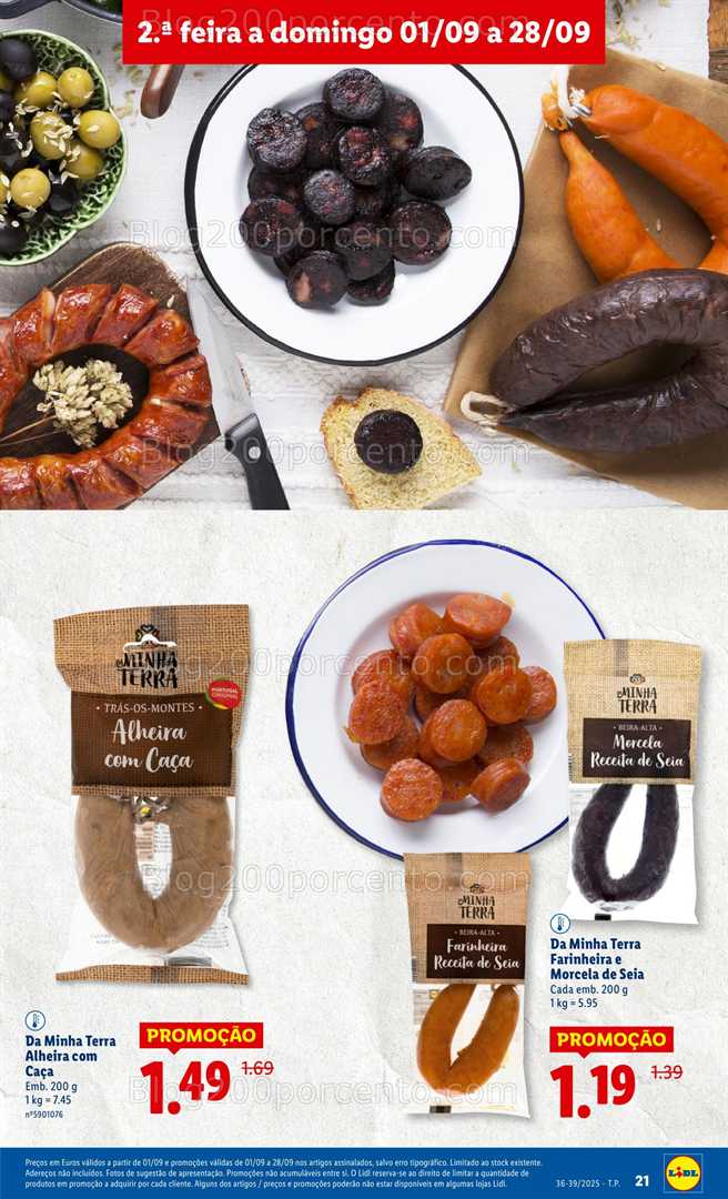 Antevisão Folheto LIDL Especial Sabores Nacionais Promoções de 1 a 28 setembro
