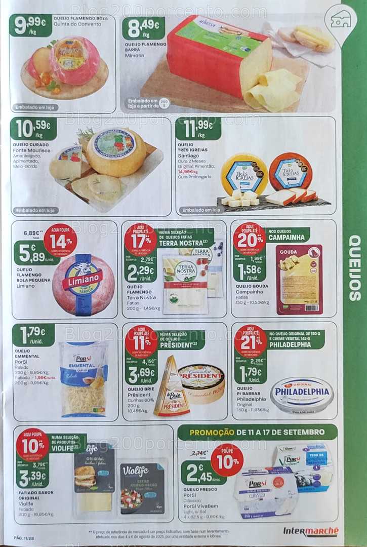 Antevisão Folheto INTERMARCHÉ Promoções de 11 a 17 setembro