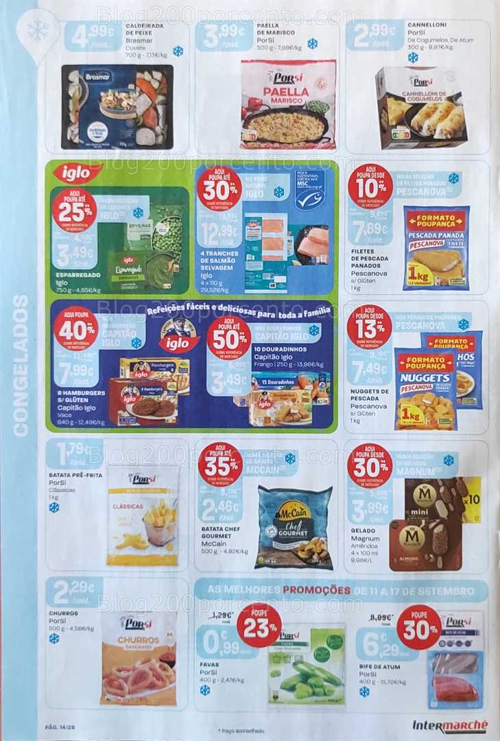 Antevisão Folheto INTERMARCHÉ Promoções de 11 a 17 setembro