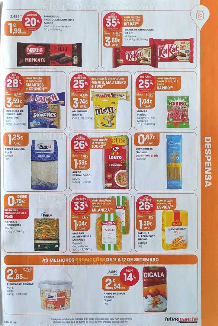 Antevisão Folheto INTERMARCHÉ Promoções de 11 a 17 setembro