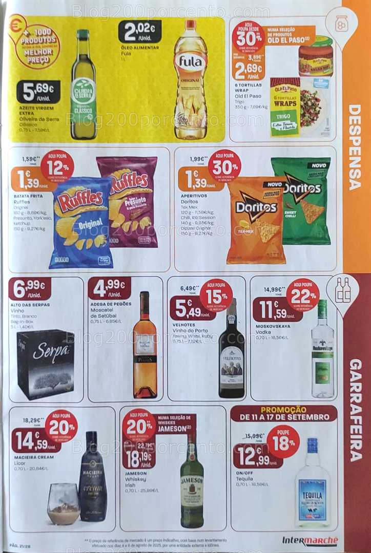 Antevisão Folheto INTERMARCHÉ Promoções de 11 a 17 setembro