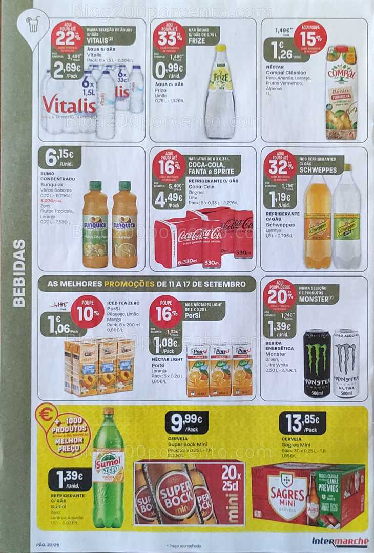 Antevisão Folheto INTERMARCHÉ Promoções de 11 a 17 setembro