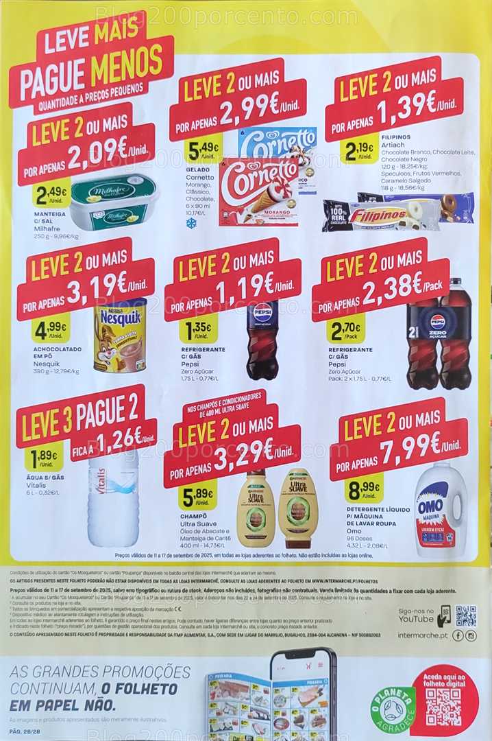 Antevisão Folheto INTERMARCHÉ Promoções de 11 a 17 setembro