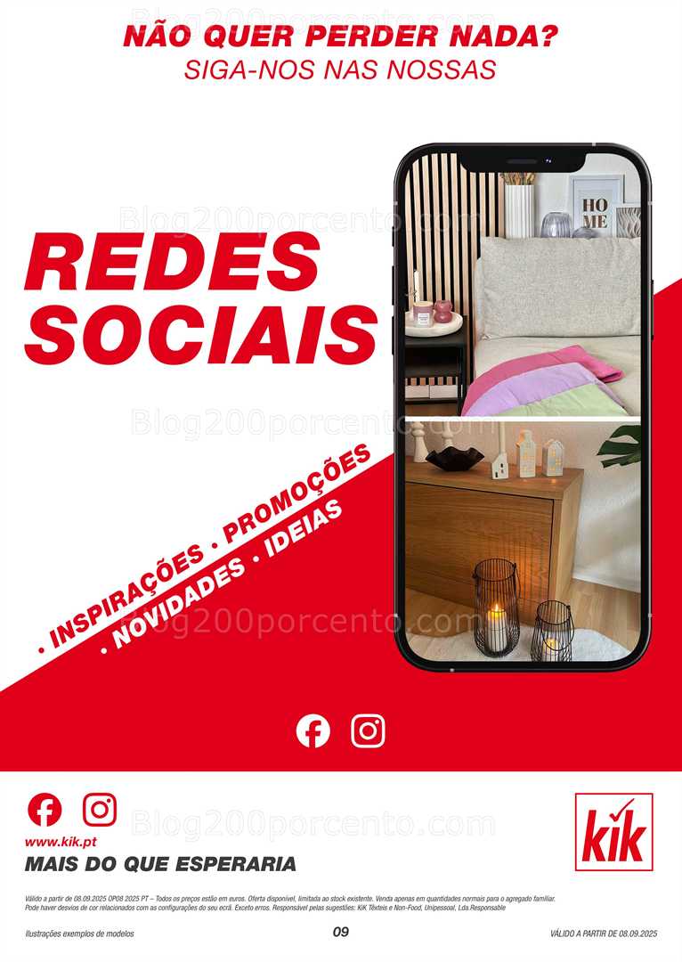 Antevisão Folheto KIK Promoções a partir de 8 setembro
