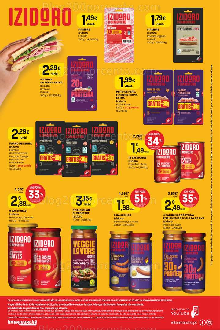 Antevisão Folheto INTERMARCHÉ Especial Charcutaria Promoções de 4 a 10 setembro