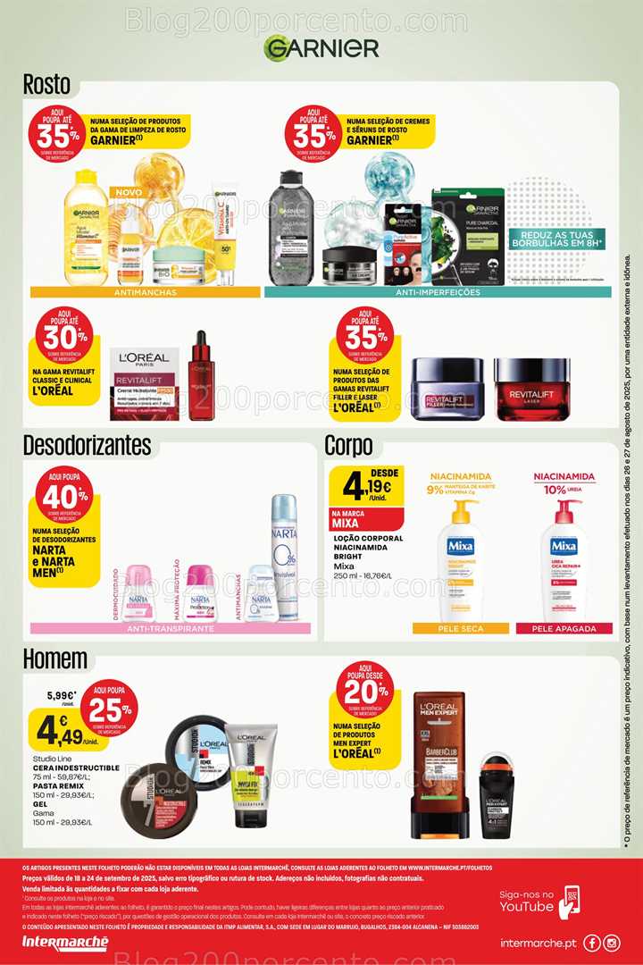 Antevisão Folheto INTERMARCHÉ Beleza Promoções de 18 a 24 setembro