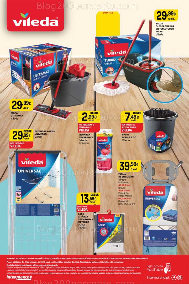 Antevisão Folheto INTERMARCHÉ Especial Vileda Promoções de 4 a 10 setembro