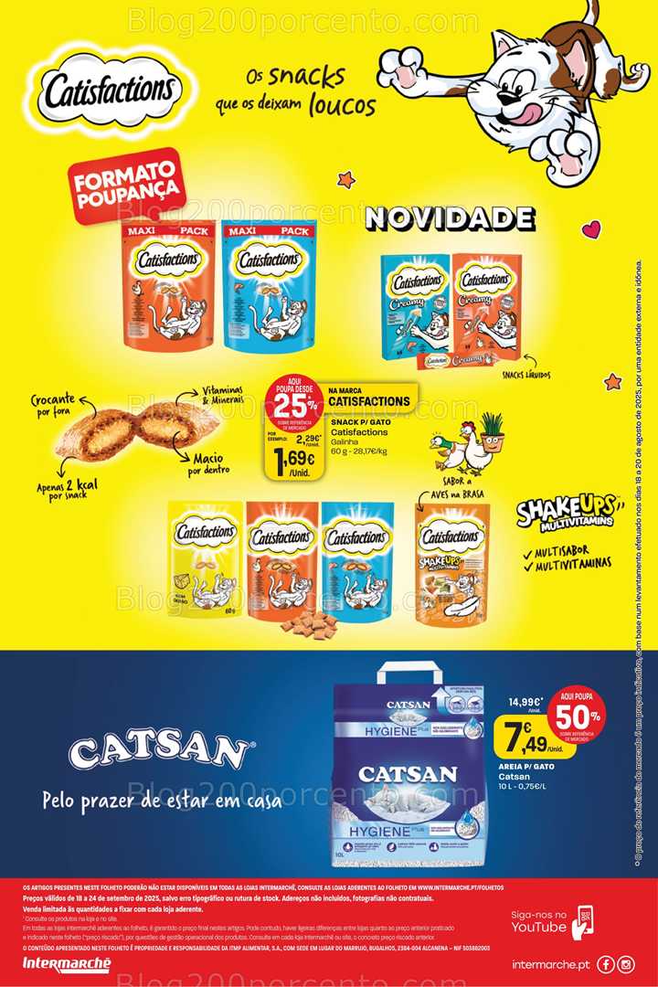 Antevisão Folheto INTERMARCHÉ Extra Pets Promoções de 18 a 24 setembro